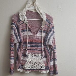 Neat laced hoodie